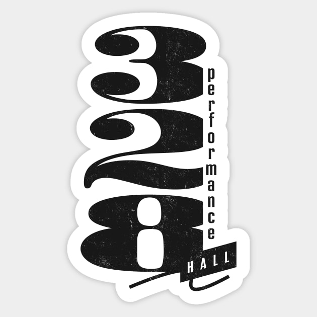 328 Performance Hall - Defunct Nashville Concert Venue Sticker by The90sMall